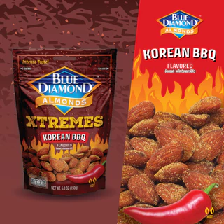 บลูไดมอนด์ อัลมอนด์ โคเรียนบาร์บีคิว 150 ก. Blue Diamond Almonds Korean BBQ Flavored 150g.
