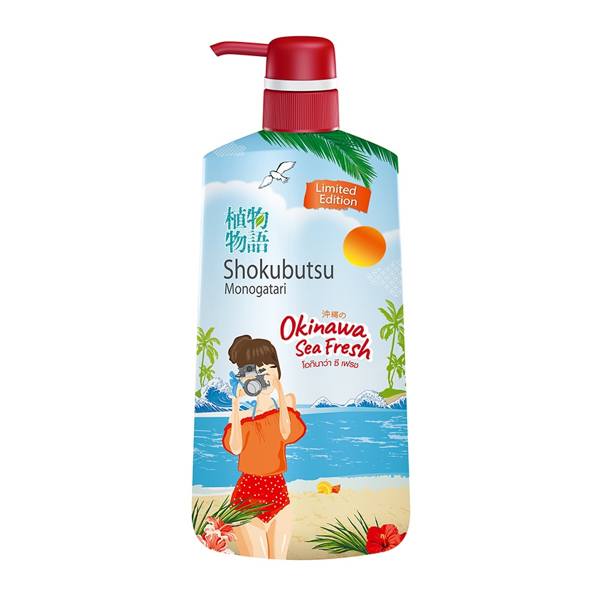 Shokuusu Monogatari Vacation Series  Okinawa Sea Fresh ครีมอาบน้ำ โชกุบุสซึ วาเคชั่น ซีรี่ส์ โอกินาว