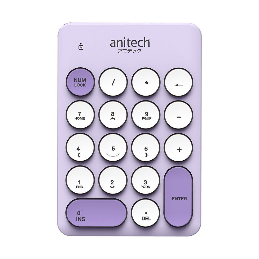  Anitech แป้นพิมพ์ตัวเลขไร้สายสีสันน่ารัก รุ่น N186 ปุ่มกด 18 ปุ่ม 