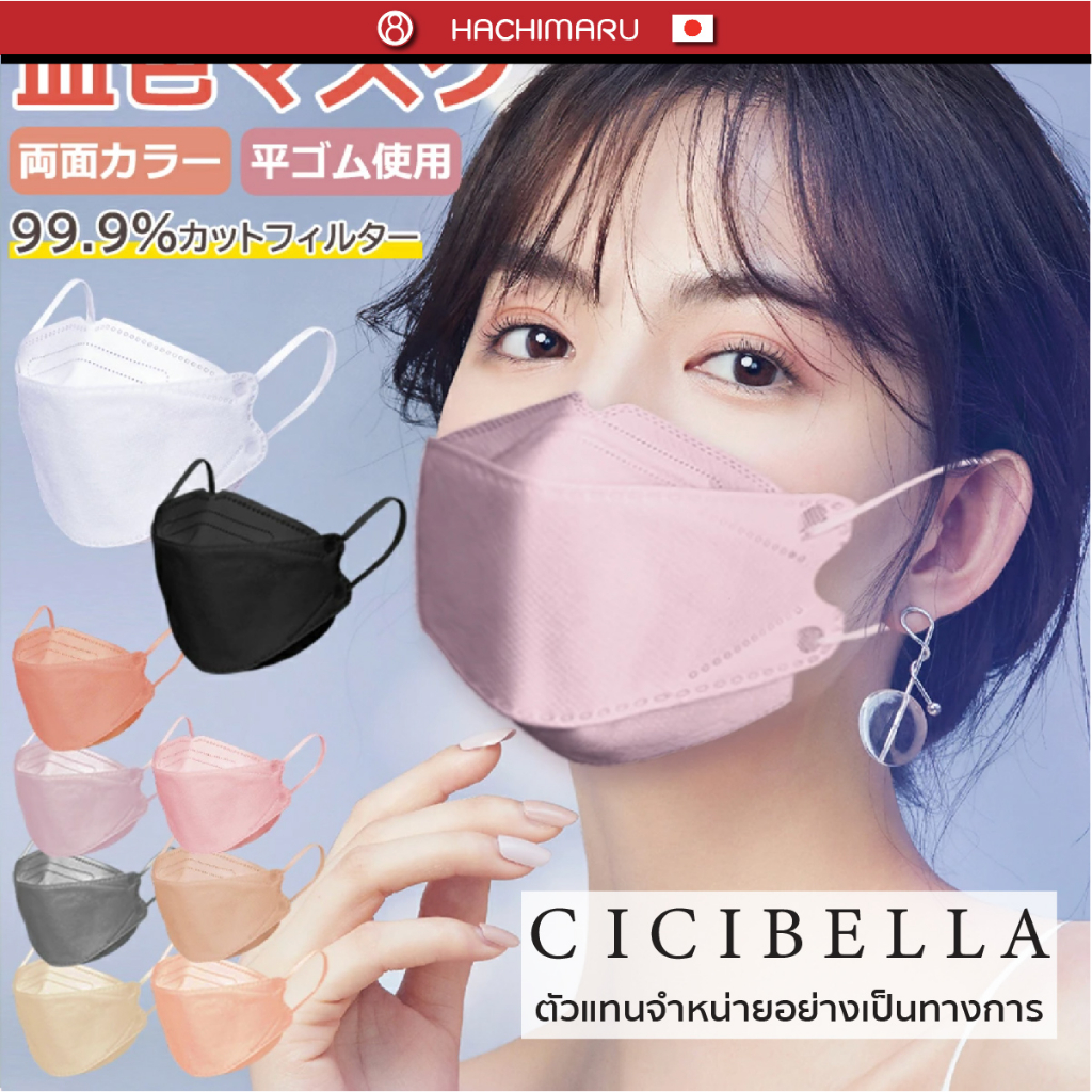หน้ากากอนามัย Cicibella KF94 Mask นำเข้าจากประเทศญี่ปุ่น [Yawaraka Mask]