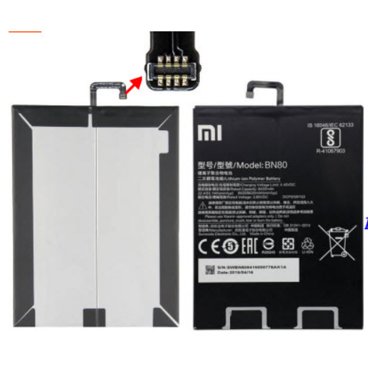 แบตเตอรี่ Xiaomi MiPad 4 Plus (BN80) Or.
