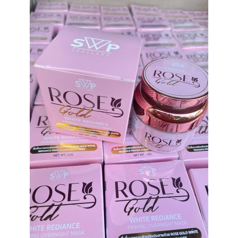 Rose Gold "🌹 White Rediance Frimming OverNight Mask "มาส์กกุหลาบทองคำ"