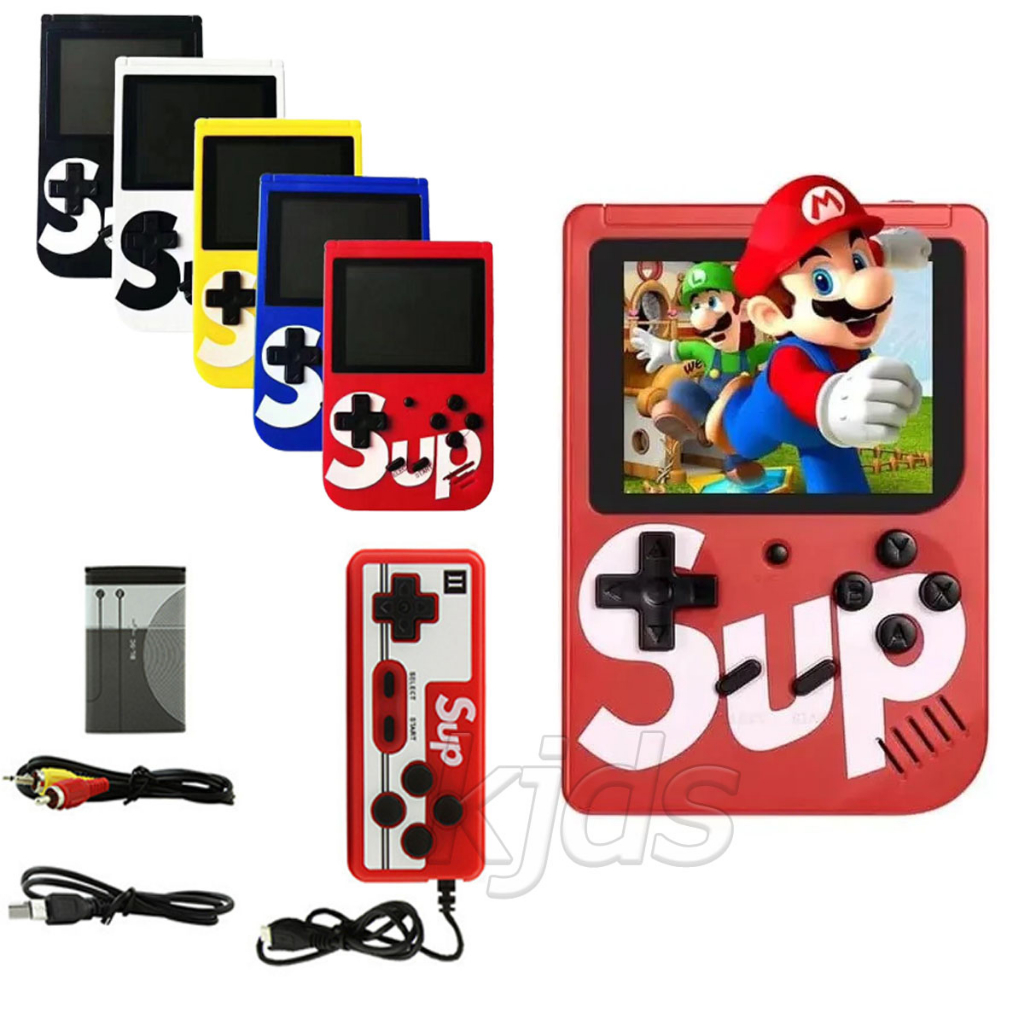 ( รับประกัน)Sup เกมคอนโซลมือถือย้อนยุคมินิของขวัญเด็กนักเรียน 400 ในหนึ่งเดียวของเล่นมือถือที่คิดถึง Games 400 in 1 Sup
