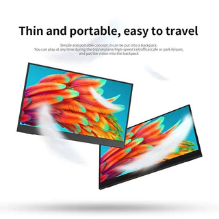 จอมอนิเตอร์สำหรับเล่นเกมพกพาขนาด จอภาพแบบพกพา 15.6 นิ้ว 1080P 60HZ FHD HDR 106%RGB รับประกัน 1 ปี