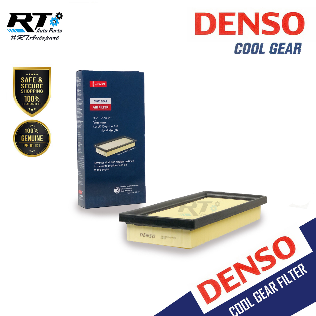 DENSO กรองอากาศ Toyota All new Vios Yaris ปี14-21 Ativ ปี17-21 Sienta Avanza ปี13-20  / กรองอากาศ วีออส / 17801-0Y040