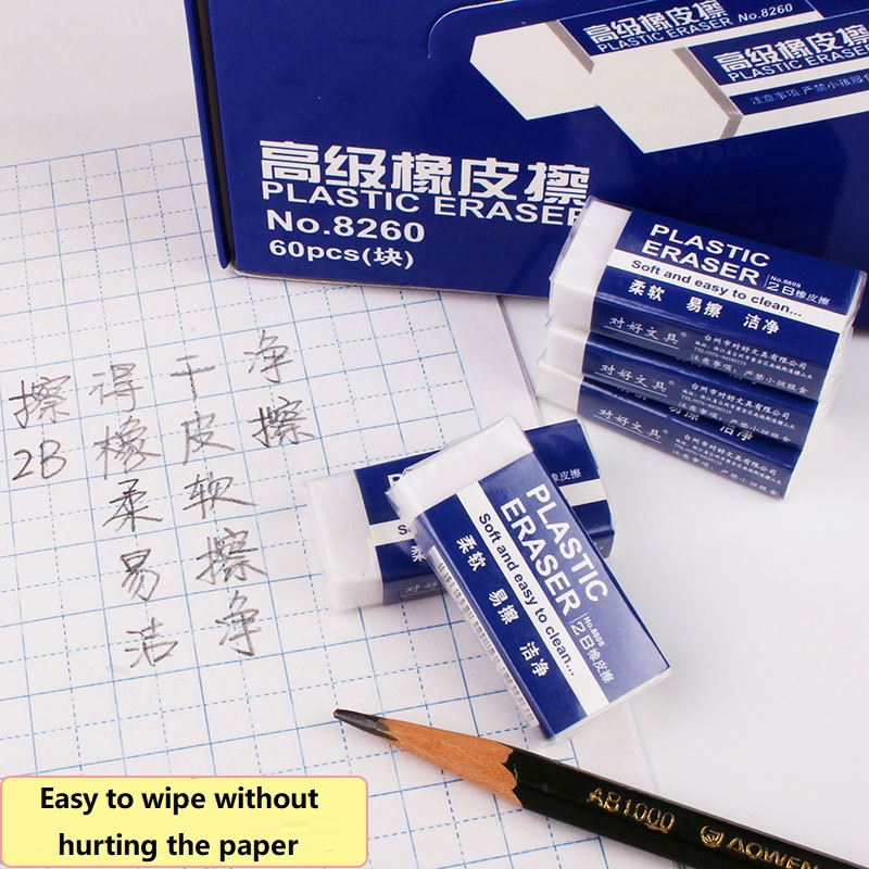 Shadow.Rich 【โล๊ะสต็อก พร้อมส่ง】SOFT ERASER ยางลบดินสอ ยางลบ ยางลบโฟม ฟ้า เครื่องเขียน สำหรับสำนักงาน อุปกรณ์การเรียน