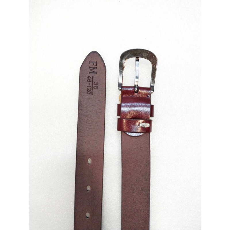 เข็มขัดผู้ชายแฟชั่นหนัง PU เส้นเล็กแบบเรียบเงา สินค้ามีพร้อมส่ง ใส่ได้ทั้งชายและหญิง - รูปที่ 2