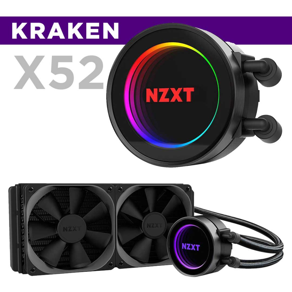 CPU LIQUID COOLER (ระบบระบายความร้อนด้วยน้ำ) NZXT KRAKEN X52