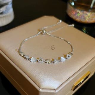 GLAMOR✨กําไลเงินแท้ Cat's Eye Stone สร้อยข้อมือเงินแท้ กําไลนําโชค กําไลข้อมือผู้หญิง กําไลแฟชั่น