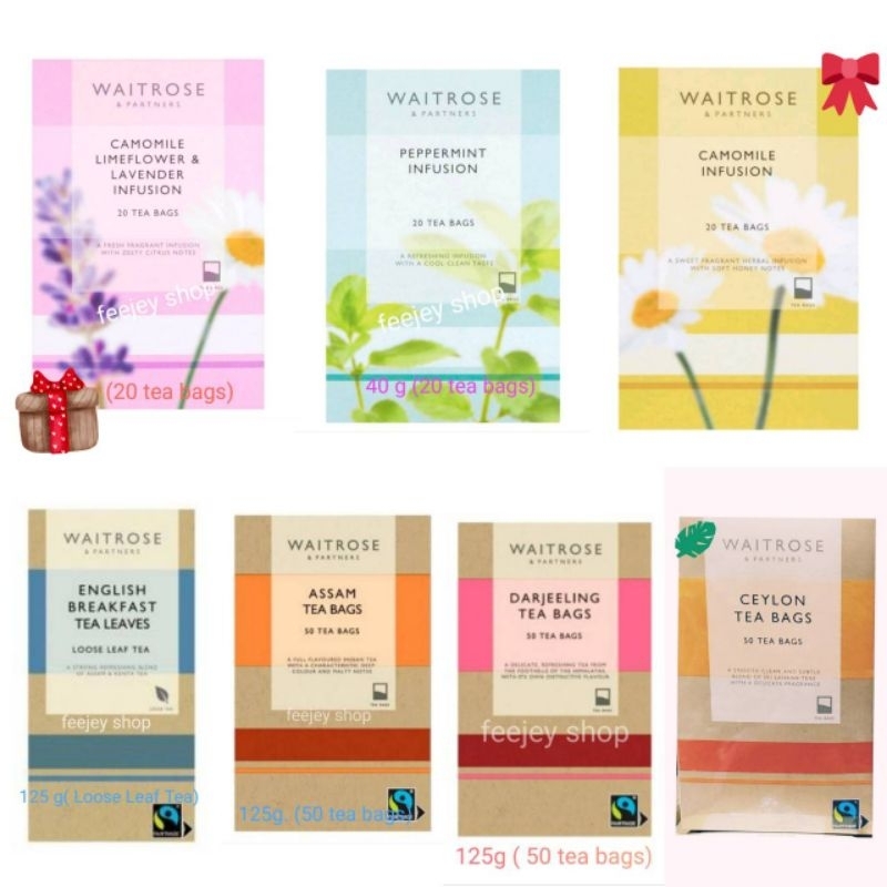 Waitrose 🇬🇧 ชาอังกฤษ  camomile.peppermint , lavender