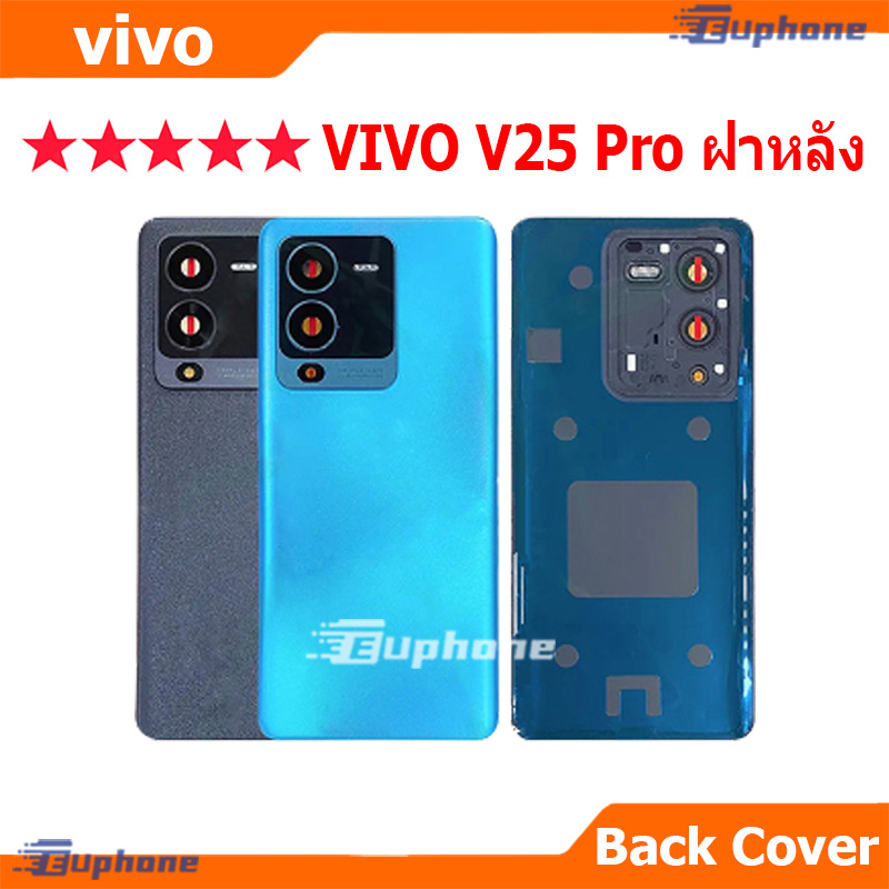ใหม่ ฝาครอบแบตเตอรี่ด้านหลัง vivo V25Pro battery back cover สําหรับ วีโว่ V25 Pro ติดเลนส์