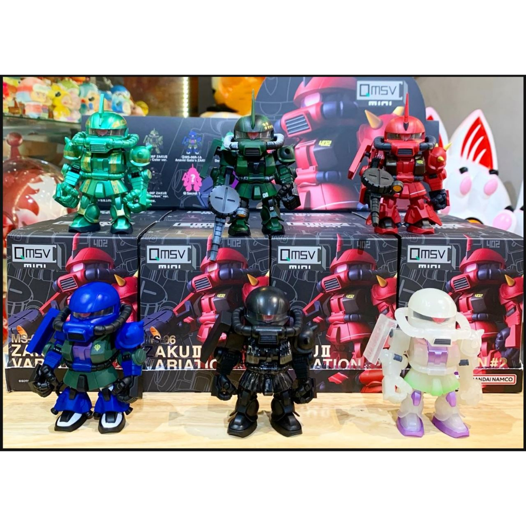 Qmsv mini MS-06 ZAKU2 Variation Series Blind box ยกSet