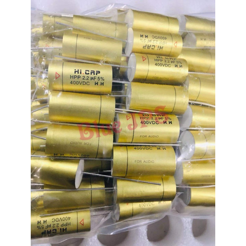 Cเสียงแหลม Hi-Cap Gold 2.2uf400V วัสดุคุณภาพสูงจากเยอรมัน สินค้ามีพร้อมส่ง (ราคาต่อชิ้น)