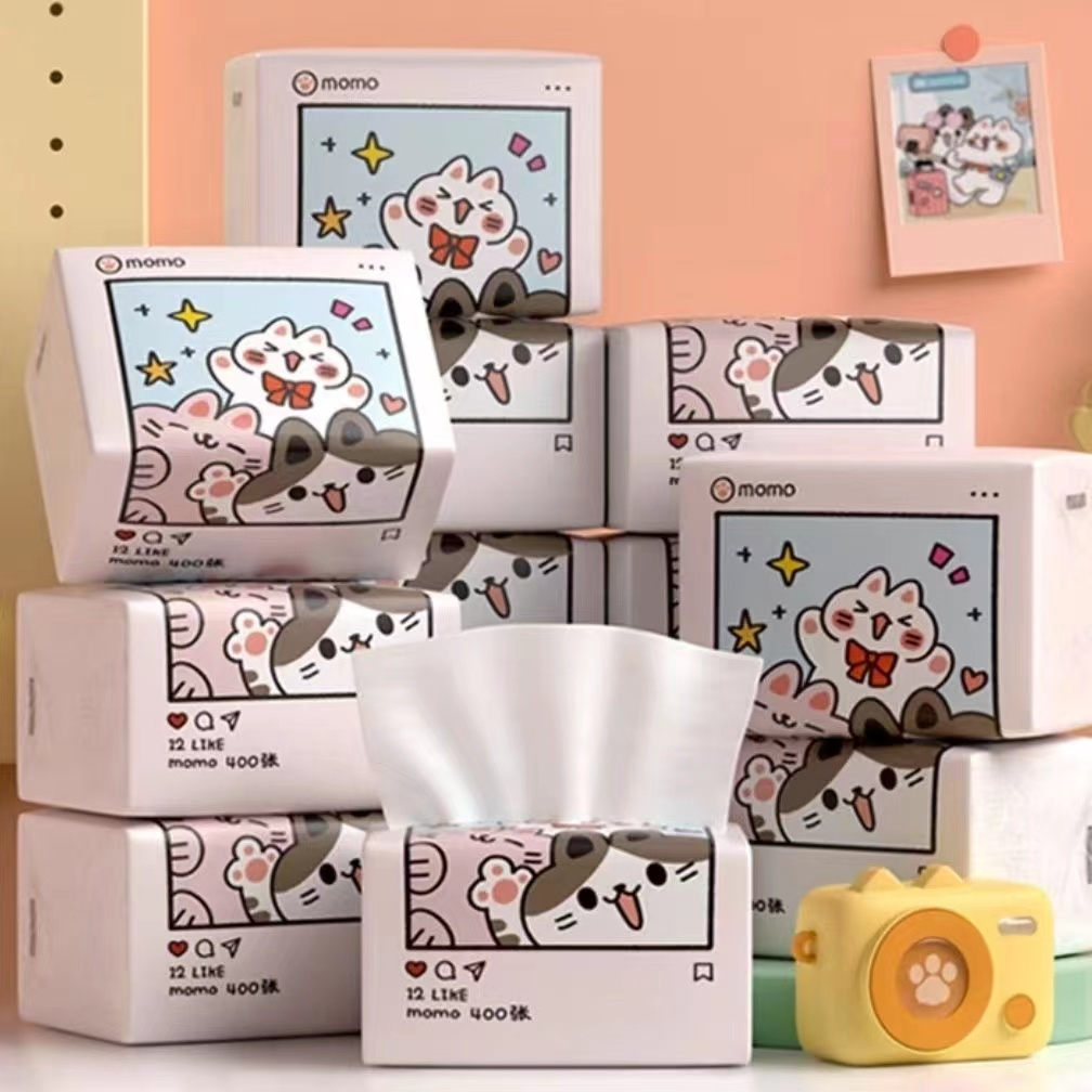 [ ✨ 12 ห่อ ] กระดาษทิชชู่ กระดาษเช็ดหน้า ทิชชู่ ผลิตจากเยื่อกระดาษบริสุทธิ์  ไม่เปื่อยยุ่ยง่าย