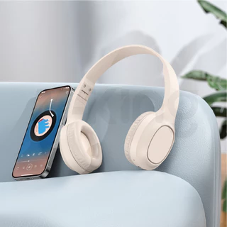 หูฟังบลูทูธ BT 5.3 HOCO W46 เบสแน่น พับเก็บได้ แบตทน 20ชม.รองรับ Aux 3.5mm เสียงดี Headphones W66