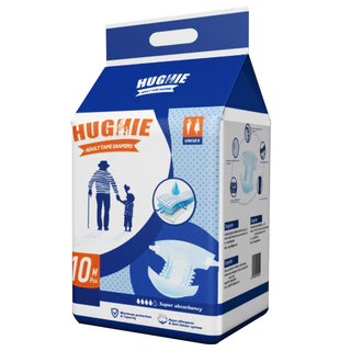 [รายการใหม่เข้ามา !!!] HUGHIE ผ้าอ้อมผู้ใหญ่ สูตรบางเบา มีอัตราการดูดซึมสูง 2000CC M/L/XL（100pcs）