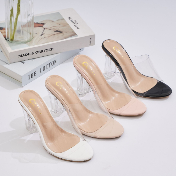 เกรดตลาดบน รองเท้าส้นแก้ว3นิ้ว(35-41)แบรนด์Chillichic วัสดุพรีเมี่ยมHi-end ใส่สวยมาก เก็บทรงแม็ททุกชุด ปังมากๆคร้า