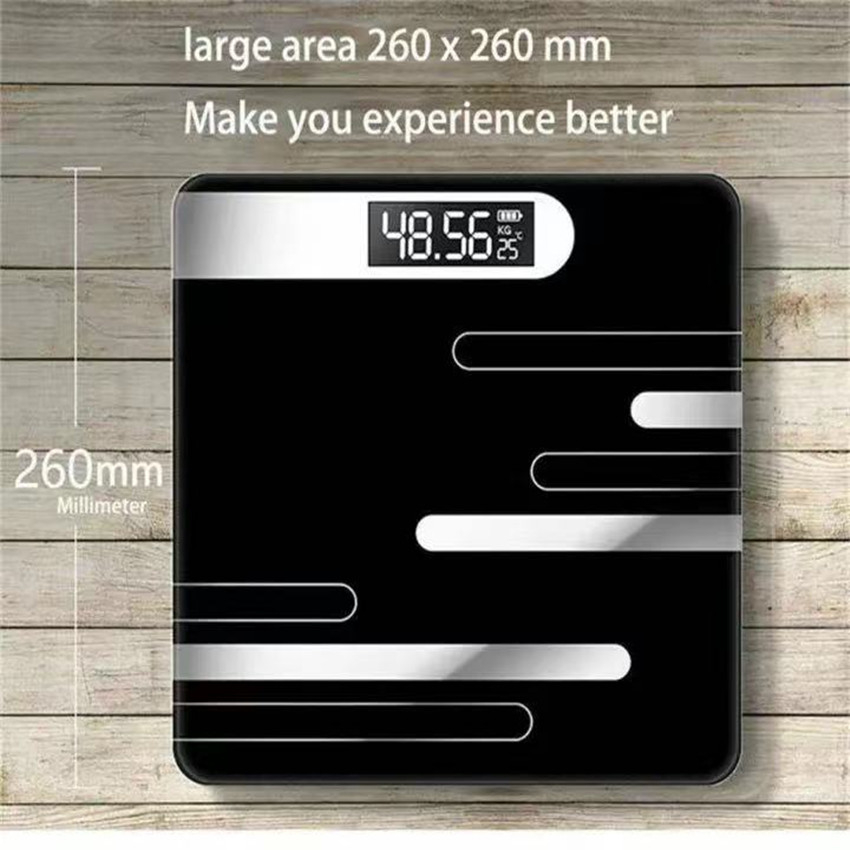 เครื่องชั่งน้ำหนักดิจิตอล 0.1-180KG แสดงอุณหภูมิ  MH-669 dianqu888  (tiaokuan cheng+dianchi（black）)
