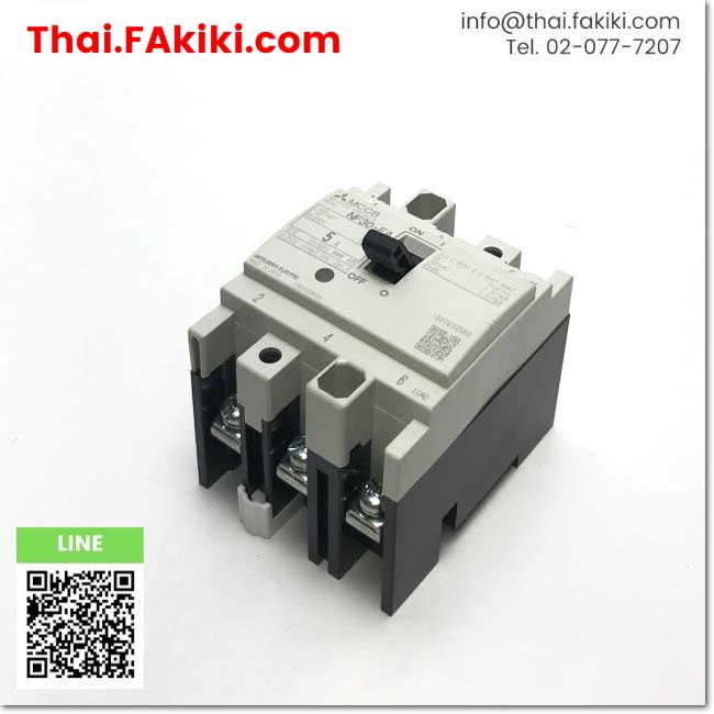 มือสองพร้อมส่ง, (C)Used, NF30-FA No Fuse breaker, เบรกเกอร์โนฟิวส์ สเปค 3P 5A, MITSUBISHI (66-005-04