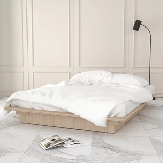 Tomato Home เตียง6ฟุต Sierra Zen bed | รับนนได้ 300โล ราคาไม่แรง คุณภาพดี เตียงไม้ 6 ฟุต