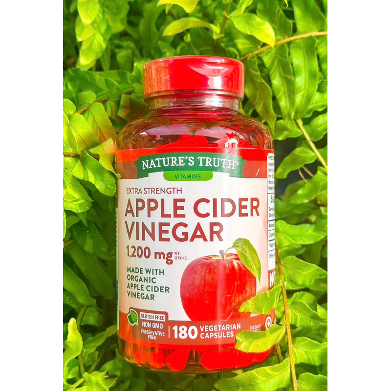 Nature's Truth Apple Cider Vinegar 1200 mg 180เม็ด EXP 10-2024 ของแท้ 100%