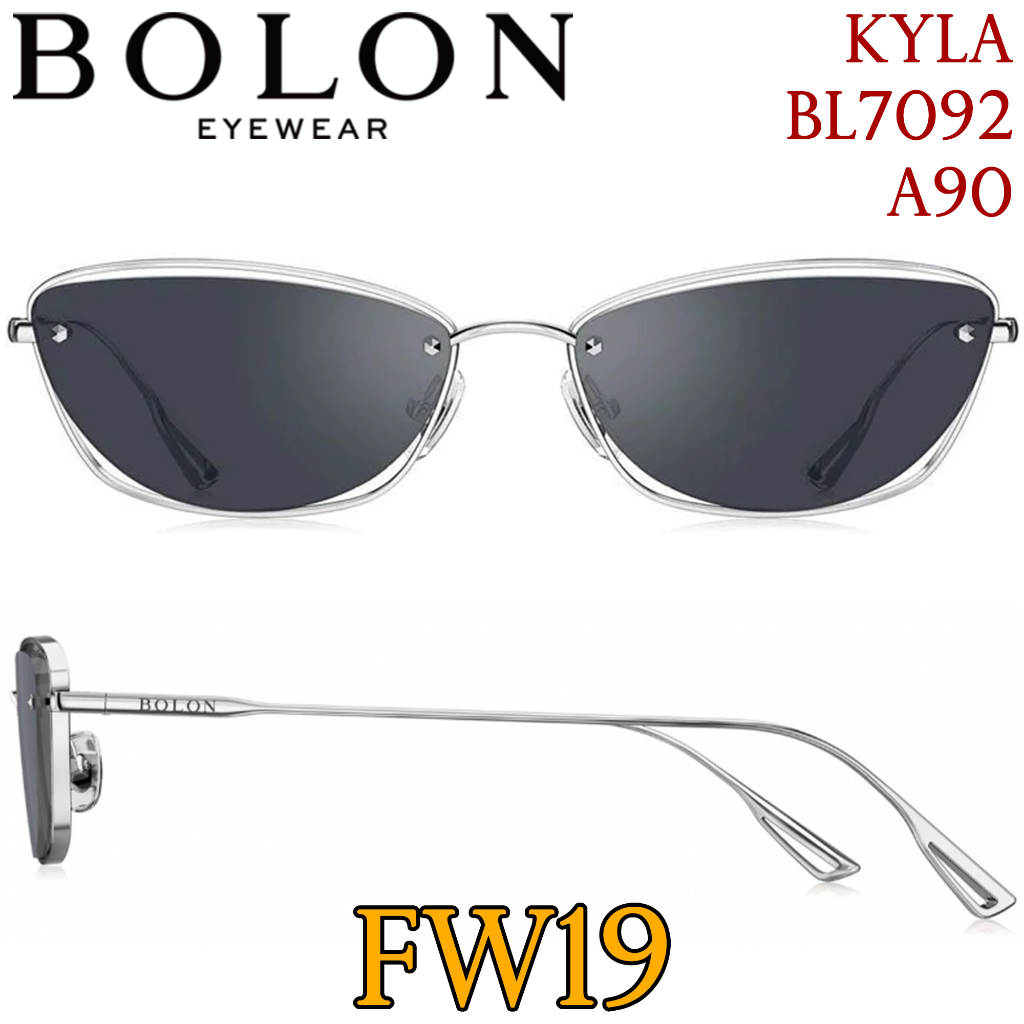 FW19 BOLON แว่นกันแดด รุ่น Kyla BL7092 A90 เลนส์ Nylon [Metal] แว่นของญาญ่า แว่นของเจเจ โบลอน กันแดด แว่นตา