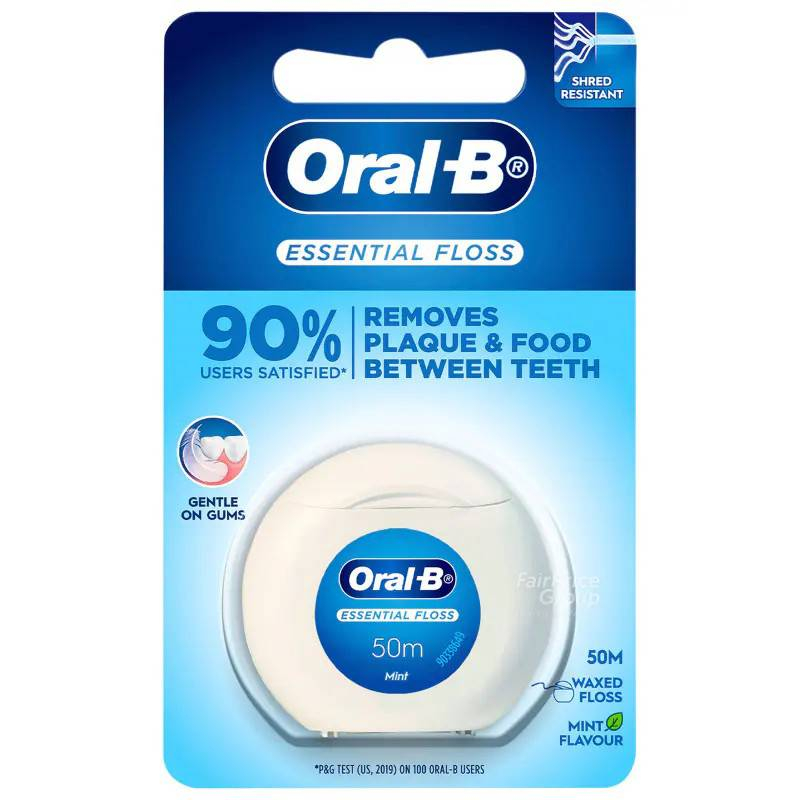 ออรัลบีไหมขัดฟันมิ้นท์ ยาว 50m. Oral B Dental Floss Mint1pc.