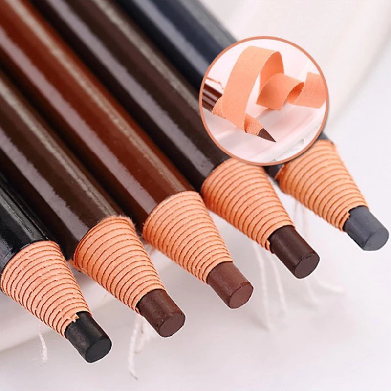 W-07🌟ดินสอเขียนคิ้วแบบดึง เขียนลื่น เนื้อเนียน ไม่ต้องเหลา Coloured Soft Cosmetic Art Eyebrow Pencil กันน้ํา ติดทนนาน