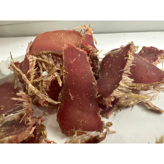 Saffas Kitchen. Traditional beef biltong Sliced.