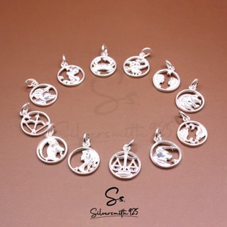 จี้ราศี 12 ราศี เงินแท้ 92.5% จี้เงินแท้ zodiac charm ขนาด 1…