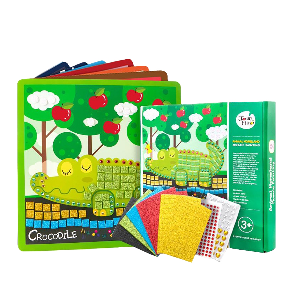 Joan Miro ชุดสติ๊กเกอร์โมเสกดินแดนสัตว์ Mosaics Stickers - Animal Homeland ของเล่นเด็ก 2-3 ขวบขี้นไป