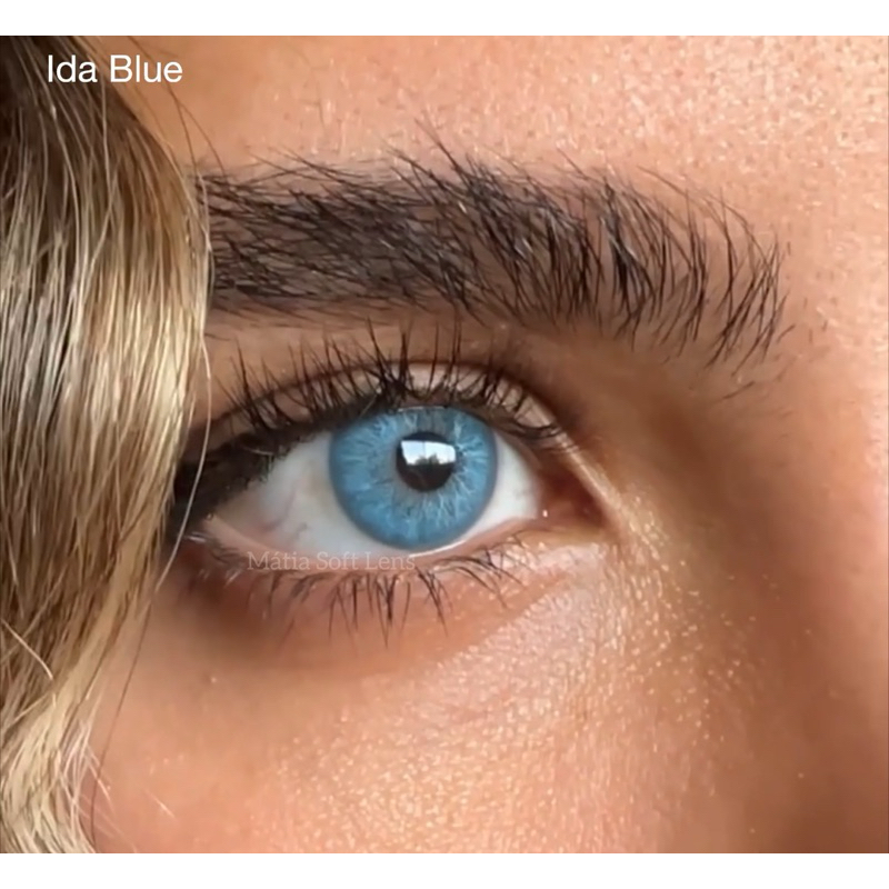 รุ่น Ida Blue คอนแทคเลนส์สายฝอ (มีค่าสายตา)