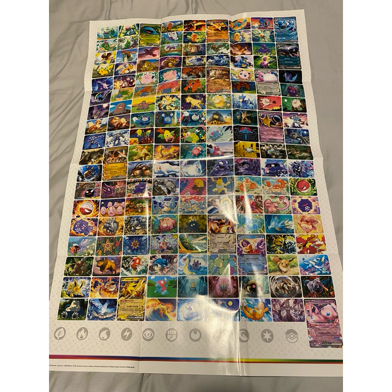 [Pokemon TCG] Pokemon 151 Poster - โปสเตอร์ลายโปเกมอน 151 ตัว