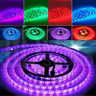 DIYsound ไฟแต่งห้อง ไฟติดห้อง ไฟตกแต่งห้อง ไฟ LED 12V RGB 5050 5ม ไฟกระพริบ ออโต แบบเสน การซิงโครไนซ์เพลง การไล่ระดับสีท