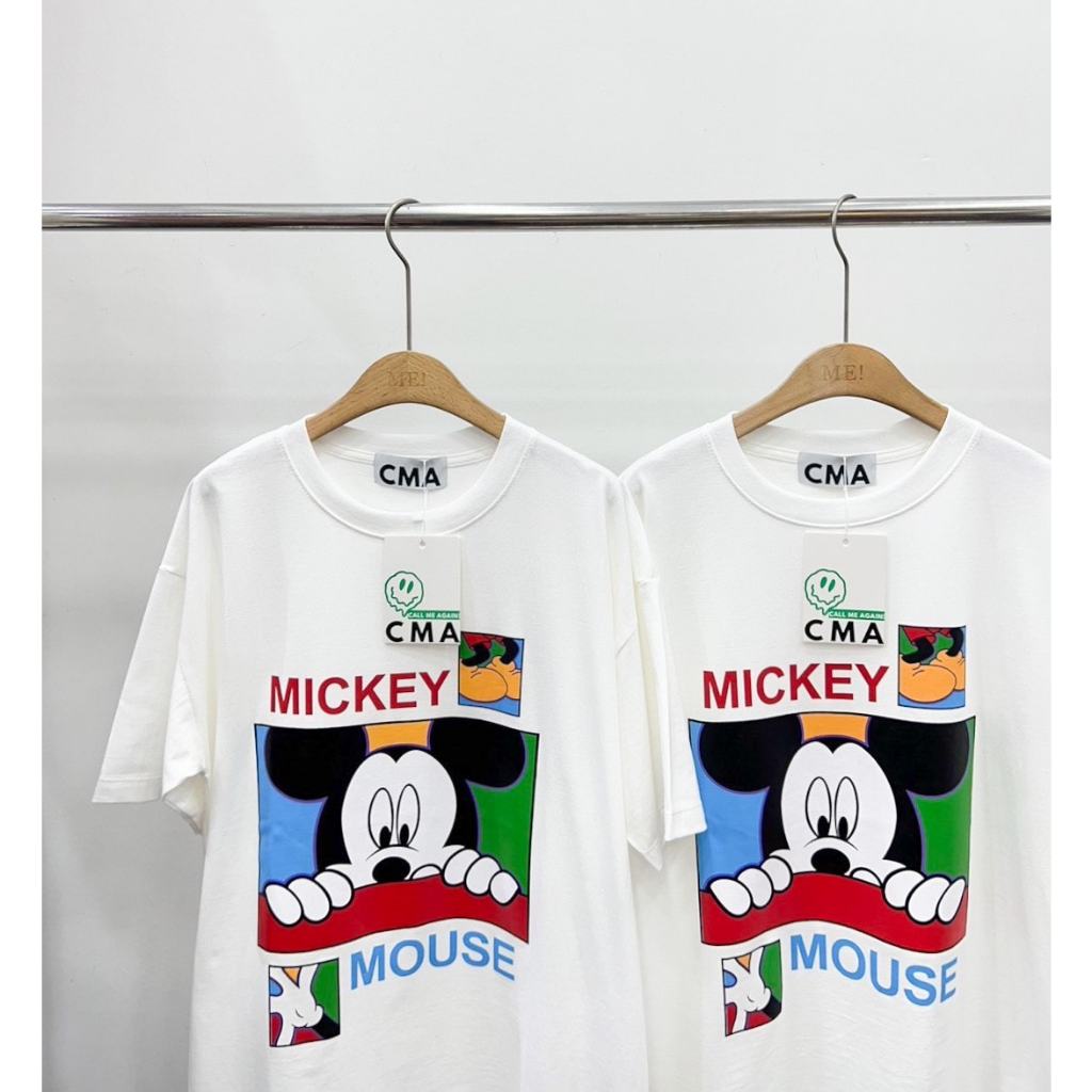 Call me again เสื้อยืด Oversize สกรีนลาย Mickey mouse