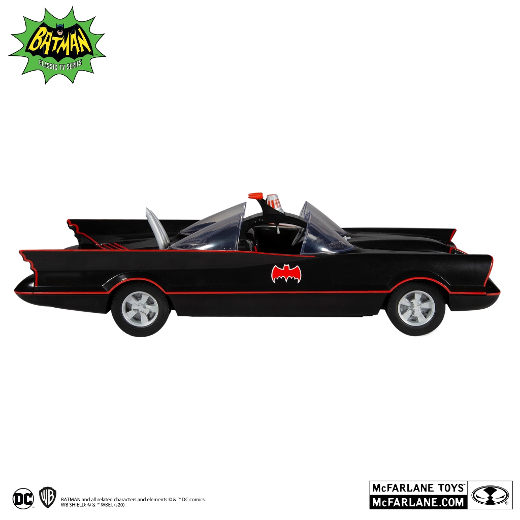 McFarlane Toys DC Retro 6" - Batman 66- BATMOBILE (Re) เฉพาะรถ(กล่องยับ)