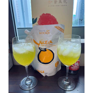 ยูสุ เข้มข้น YUZU concentrated จากเกาหลี น้ำส้มยูสุ Yuza Kookje หัวเชื้อส้มยูสุแท้ น้ำผลไม้เข้มข้น yuzu syrup ขนาด 1 Kg.