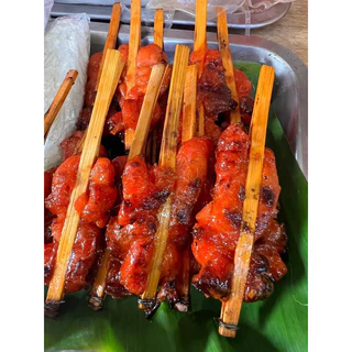 ไก่ย่างแดงไม้หนีบ ไม้เสียบ แพ็ค 52ไม้ (ใหญ่/เล็ก) 🐔 สูตรต้นตำรับโบราณ ฉ่ำทุกไม้ ไก่ย่างแดง ไก่แดง เหมาค่าส่ง ฟรีกล่องโฟม