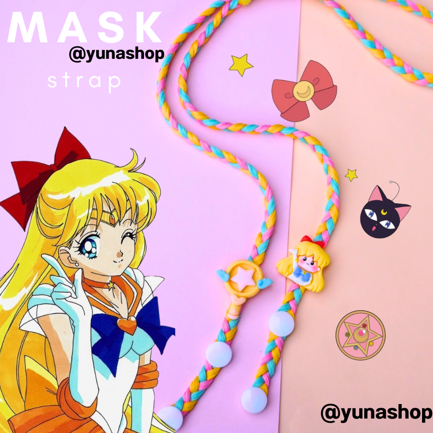 YUNA สายคล้องแมส เชือกเปีย เซเลอร์มูน