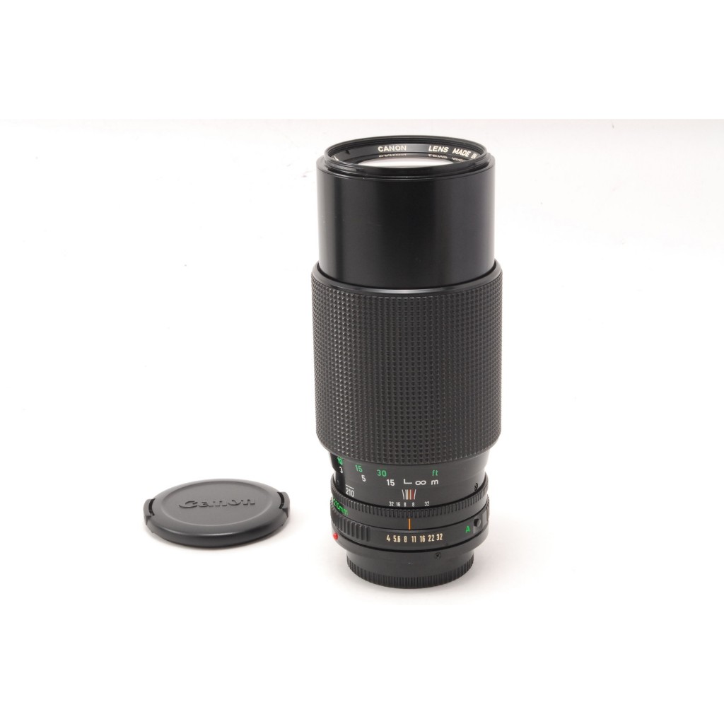 EXC+5 Canon New ZOOM FD 70-210mm f/4, Front Cap, Rear Cap from Japan EXC+5 Canon New ZOOM FD 70-210m