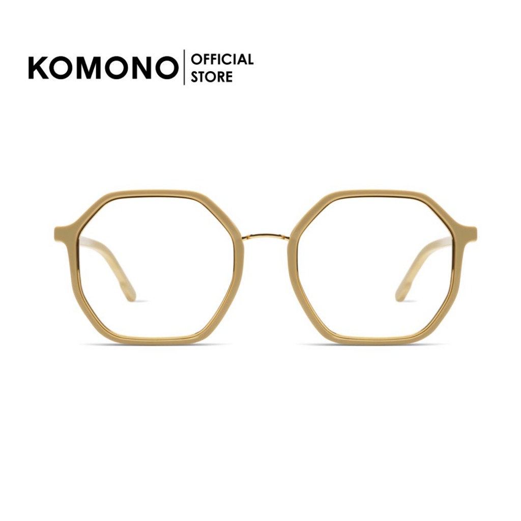 KOMONO Idris Marshmellow กรอบแว่นตา ทรงแปดเหลี่ยม สีขาว