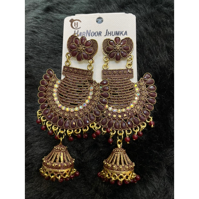 ต่างหูเครื่องประดับอินเดีย Indian earrings India Jewelry