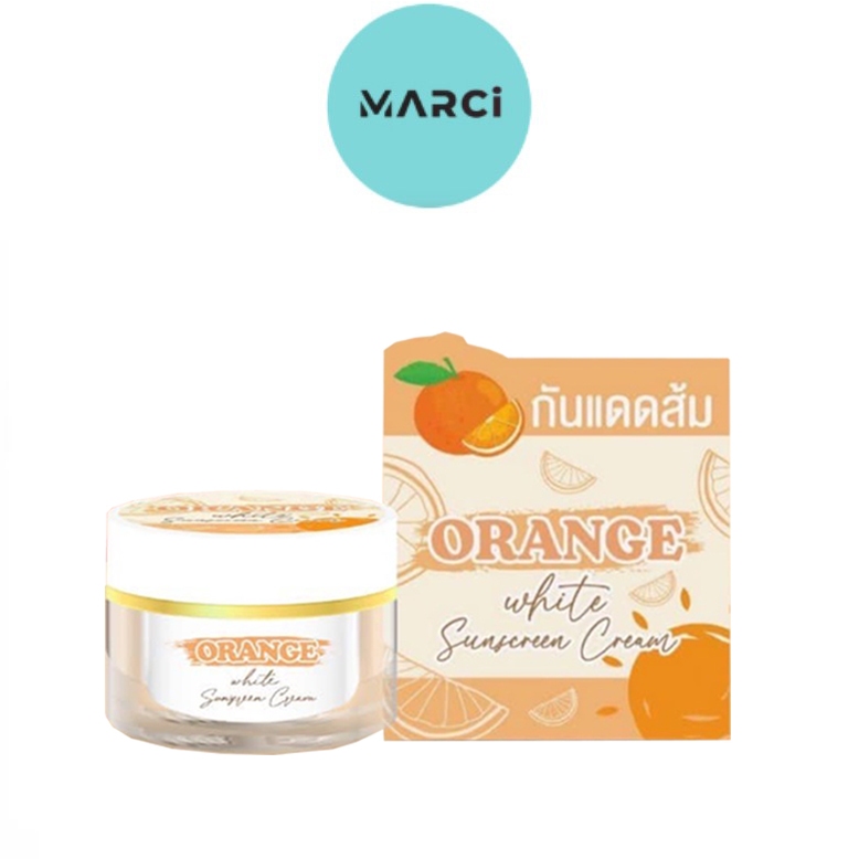 ของแท้💯%🍊กันแดดส้ม หน้าฉ่ำวาว Orange White Sunblock Screen.
