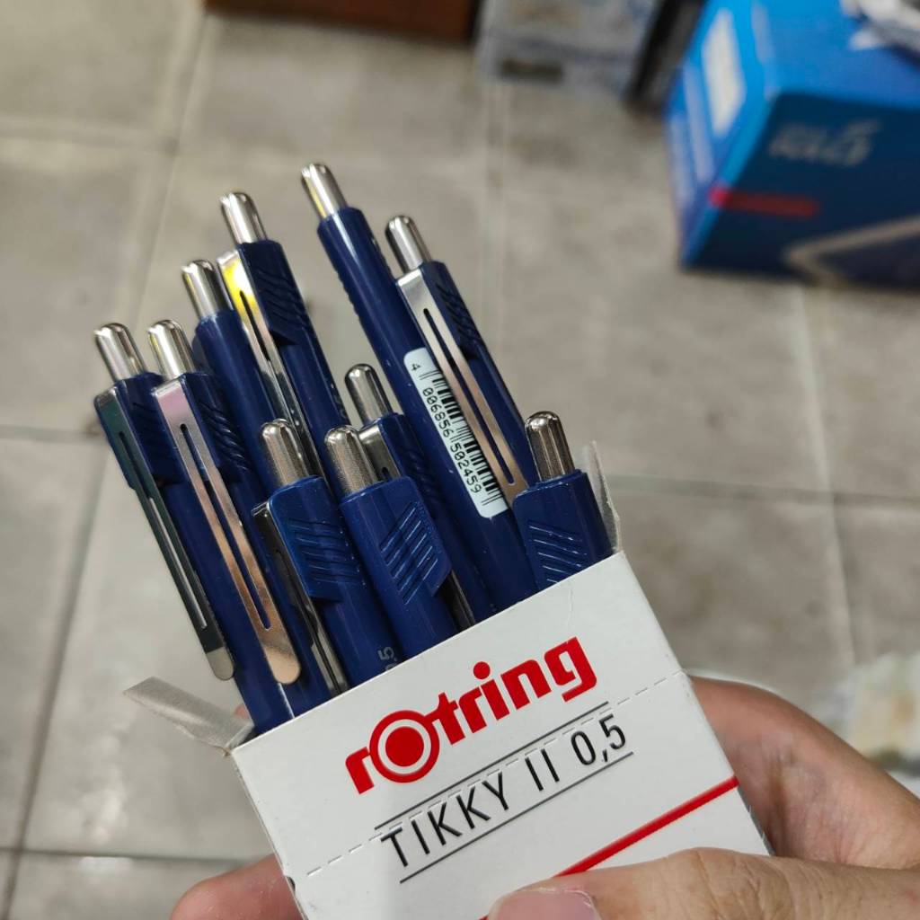 (สีน้ำเงิน ไม่มีเติมของอีกแล้ว)ดินสอกด Rotring Tikky 2 / Tikky ll รุ่นเก่า สภาพใหม่แกะกล่อง[ราคาต่อด