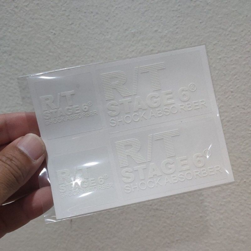 sticker  R/T Stage 6 สติ๊กเกอร์ติดกระบอกโช๊ค