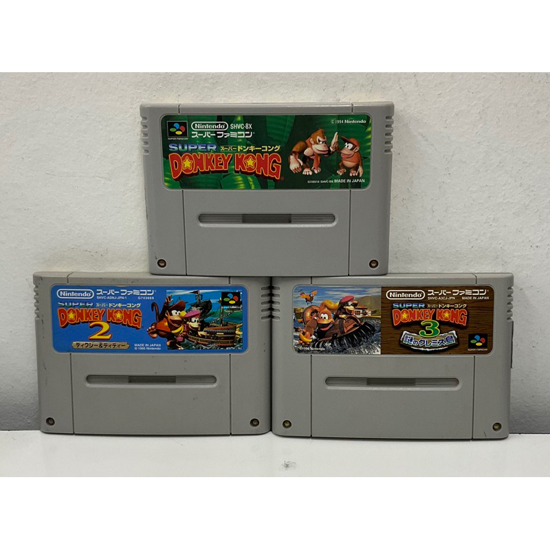 [รวมตลับแท้] เกม Donkey Kong ตลับ SFC (Super Famicom)