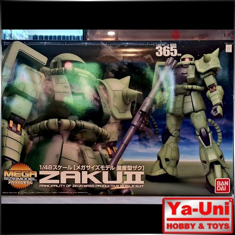 [พร้อมส่ง] MEGA SIZE 1/48 MS-06F Zaku II Gundam (Plastic Model) [BANDAI] กล่องไม่คม