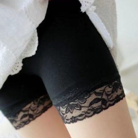 กางเกงซับใน สเตย์แต่งขอบลูกไม้   ผ้านิ่มใส่สบาย ไม่ม้วน ไม่คัน พร้อมส่ง