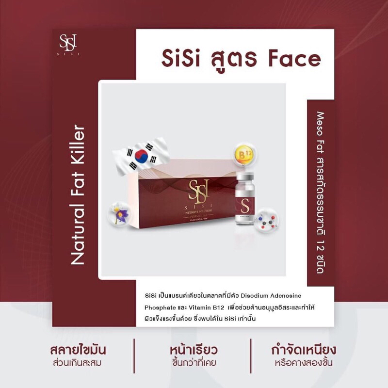 (พร้อมส่ง แพ็คเกจใหม่ ) SiSi FACE / BODY Solution (ได้ 5ขวด) ของแท้ มีอยไทย