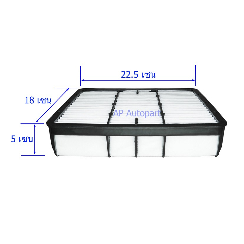 Corner กรองอากาศ Toyota เครื่อง 1Jz ขนาด 18 x 22.5 x 5 โตโยต้า เครื่อง 1JZ - รูปที่ 3